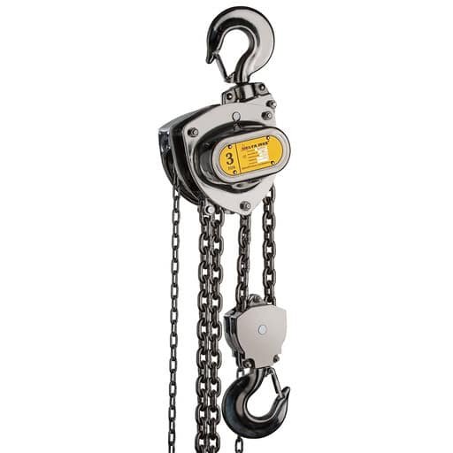 DELTA INOX Handkettingtakel roestvrijstaal met roestvrijstale last- en handketting - 3 ton