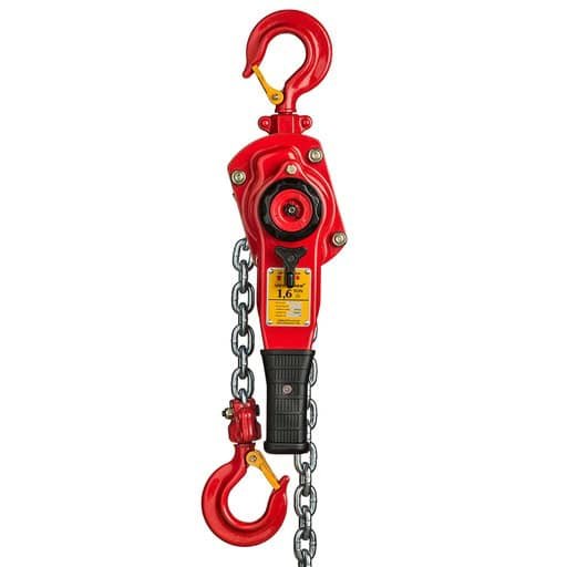 DELTA RED - Premium rateltakel - 1,6 ton - met overlastbeveiliging