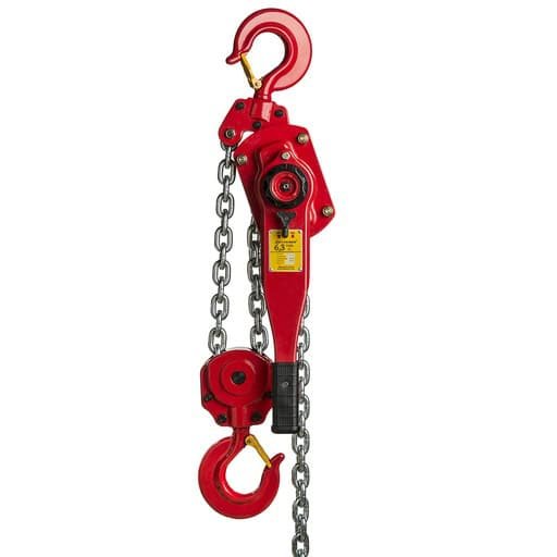 DELTA RED - Premium rateltakel - 6,3 ton - met overlastbeveiliging
