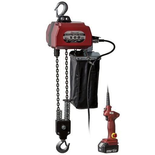 [CZ.0.DBH.500.05] DELTA Batterij Kettingtakel - 18V DC - 0,5 ton - 5 meter hijshoogte