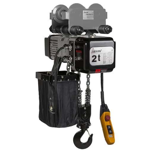 DELTA Elektrische kettingtakel met duwloopkat DMY - 230V - 2 ton
