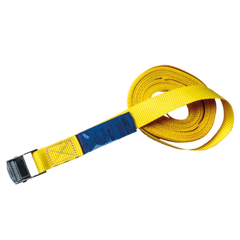 DELTASLING - Omsnoerband met gesp - 25 mm x 6 meter - 125 daN - Geel