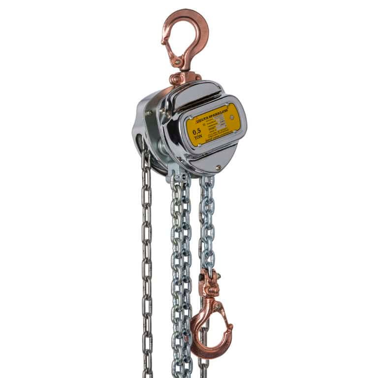 [DC.0.06500506] DELTA SPARKLESS - Vonkvrije handkettingtakel - 0,5 ton - met 6 meter hijshoogte - ATEX Zone 1
