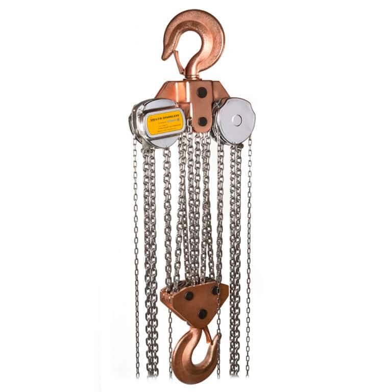 [DC.0.06520003] DELTA SPARKLESS - Vonkvrije handkettingtakel - 20 ton - ATEX Zone 1