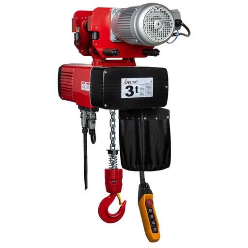 DELTA Elektrische kettingtakel met elektrische loopkat DED - 400V - 3 ton